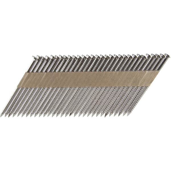 Collated Framing Nail, 8.5 in L, Hot Dipped Galvanized, Round Head, 33 Degrees, 500 PK